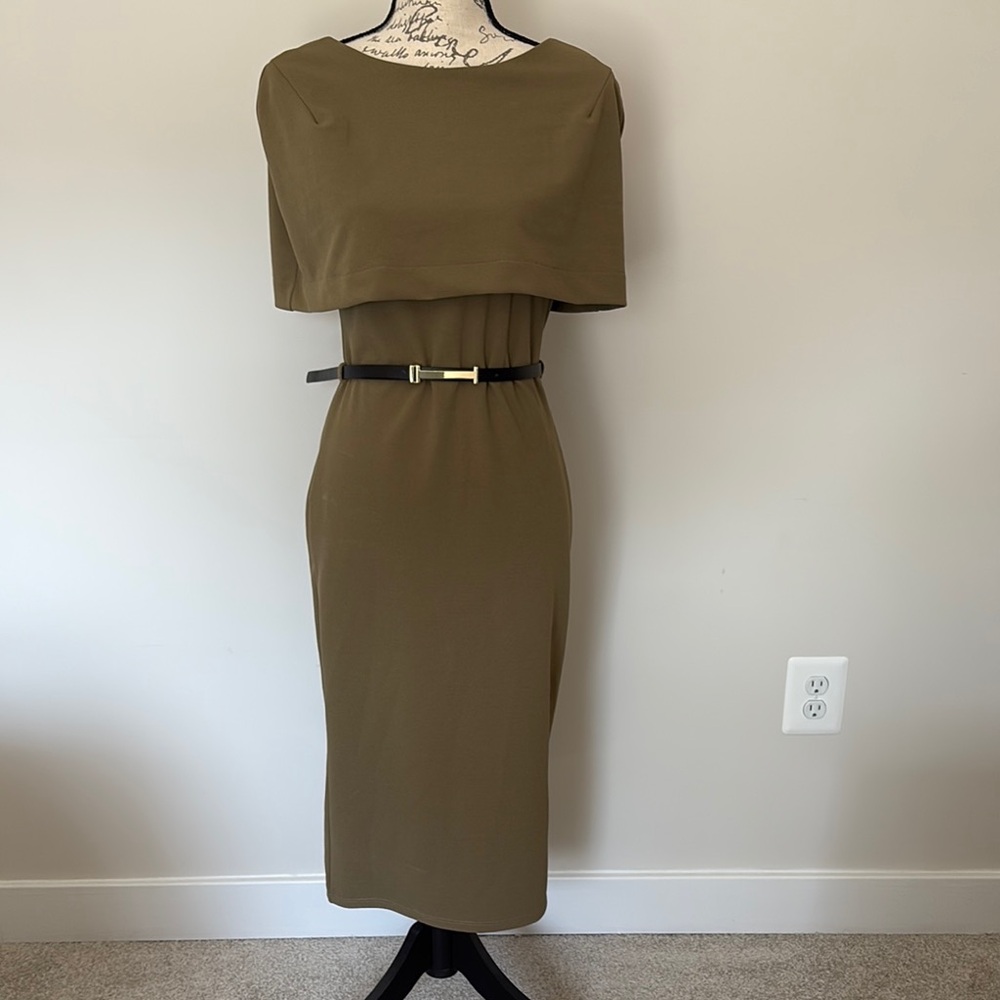 River Island Olive Green Midi Dress